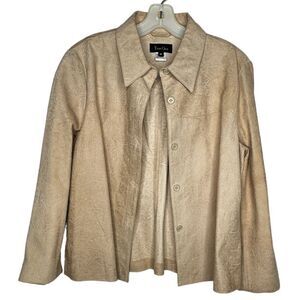 True Grit Tan Leather‎ Shirt Jacket